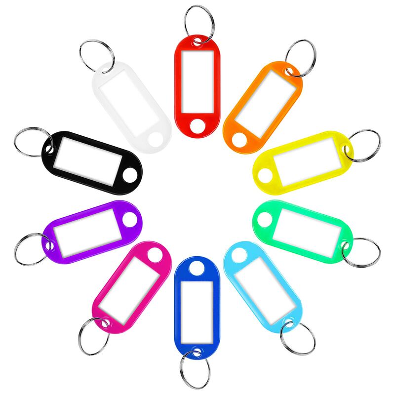 Cross-border Supply Color PP Plastic Keychain Tag Tag Classification Tag Tag Number Tag Luggage Tag Marker