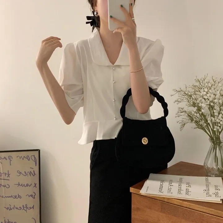 Summer retro elegant sophisticated doll