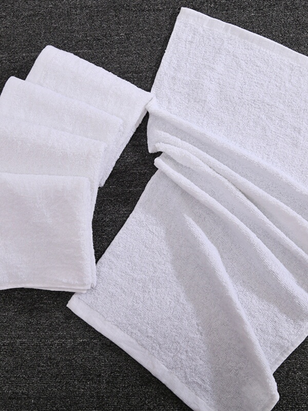 10 Cheap White Towels, Cotton Absorbent Disposable White Towels, Hotel Pedicure, Bathing, Mourning Return Gift, Household Rags
