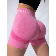 跨境跑步骑行速干健身裤紧身运动裤高腰提臀瑜伽短裤女夏三分裤