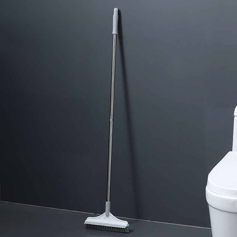 Bathroom long handle bristle floor brush bathroom wall brush toilet tile scraping gap to remove dead angle cleaning brush