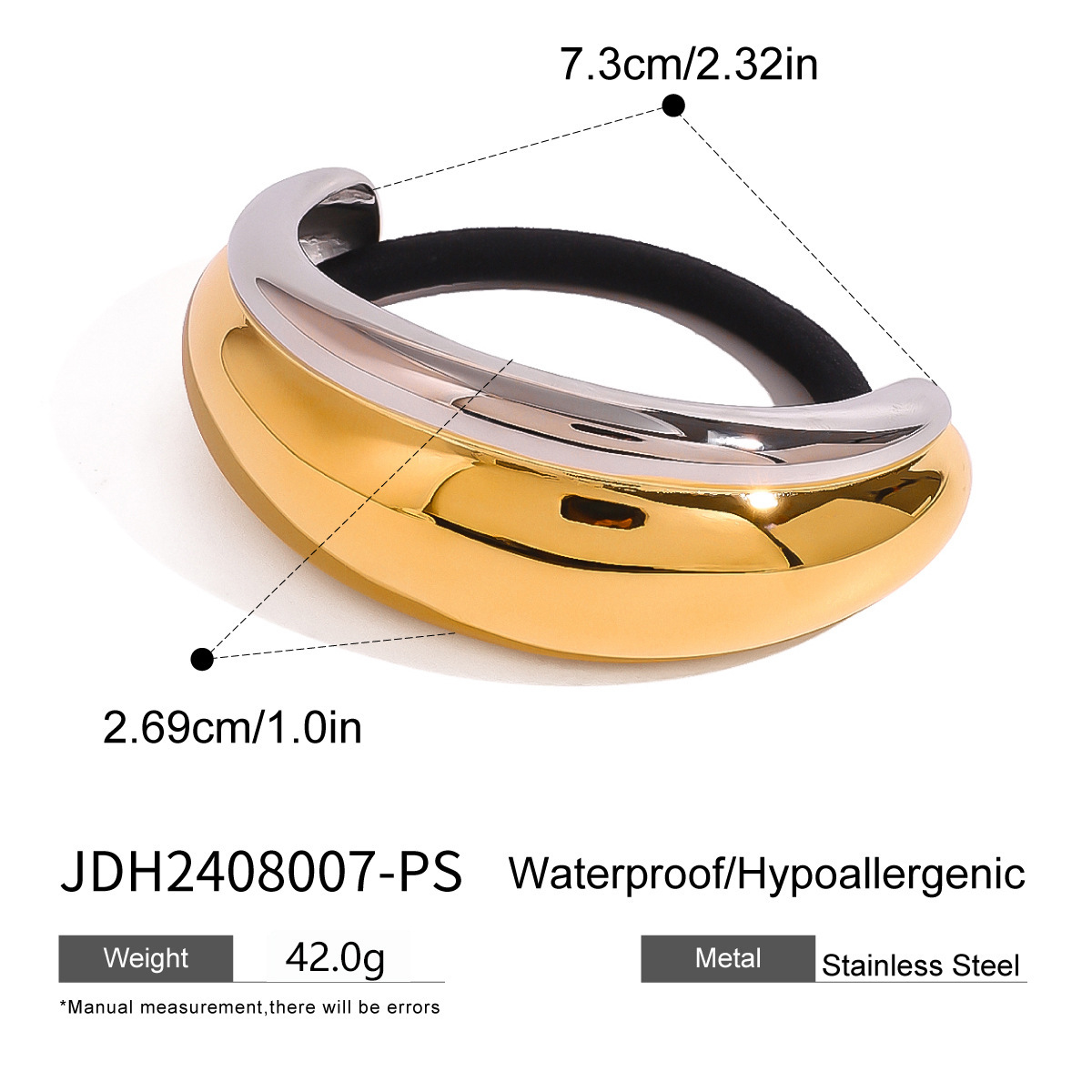 Liga para Cabello en Forma de U de Acero Inoxidable de Alta Elasticidad image 20