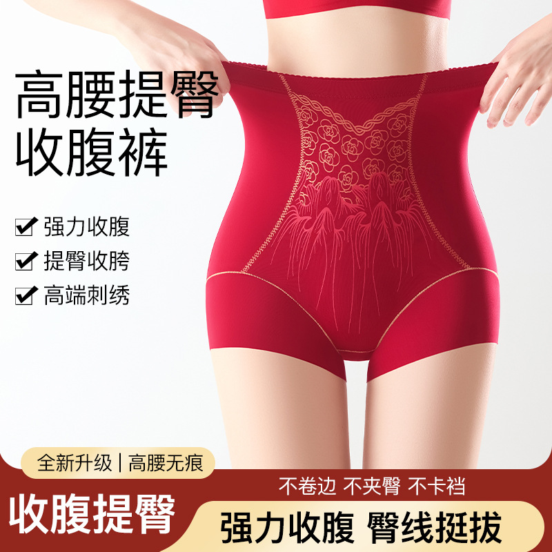Panty Moldeador de Cintura Alta de Nailon, Control de Abdomen, Levanta Glúteos, Sin Costuras, para Uso Postparto image 1