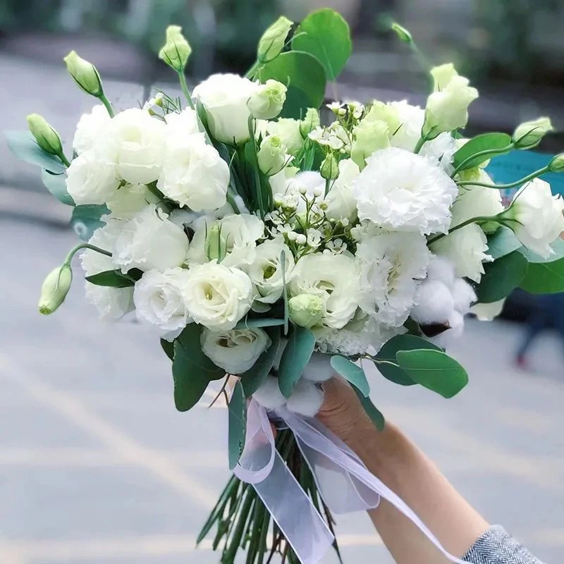 婚礼手捧花新娘手捧结婚出片郁金香领证仿真花拍照道具七夕|undefined