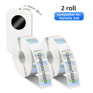 Cross-Border Popular D30 P15 P12 Thermal Laser Label 12X40Mm Phomemo D30 15*30 Transparent