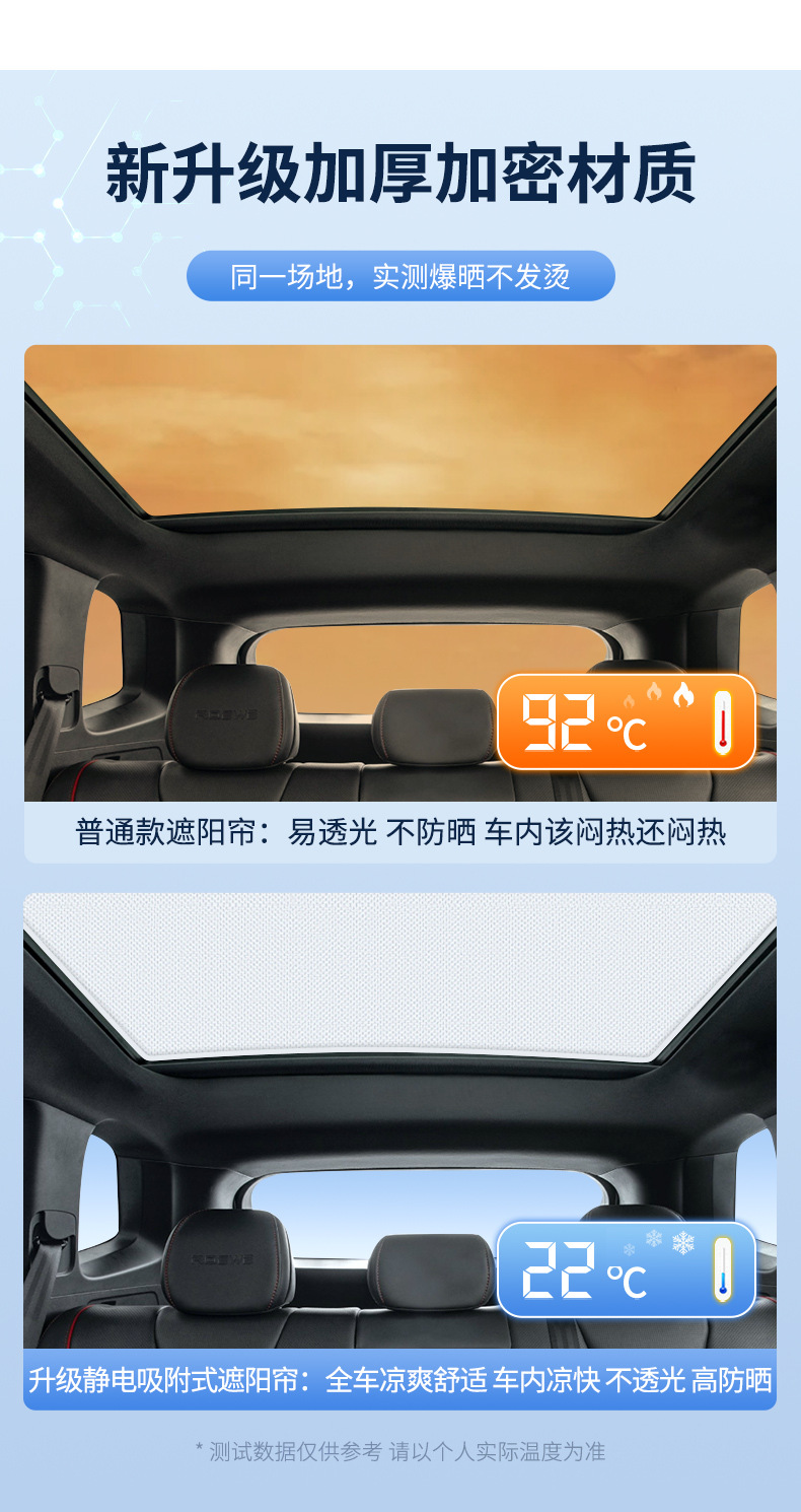 Roewe IMAX8RX3 suede electrostatic adsorption sunroof sunshade RX5 ceiling insulation sunshade