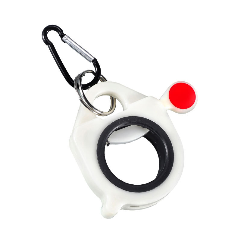 Organizador de bridas de nylon blanco portátil transfronterizo, organizador de bridas fluorescentes con bloqueo universal de un clic