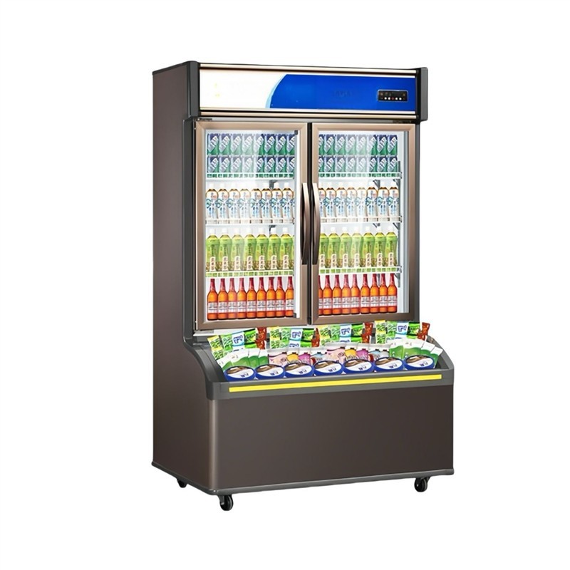 Convenience Store Refrigerator Commercial Ice Cream Refrigeration and Freezing Display Cabinet Integrated Fruit Beverage Wine Freezer