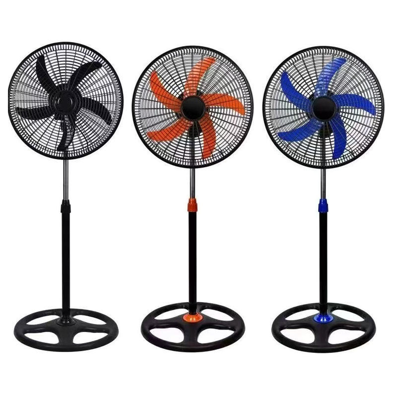 Foreign Trade Cross-Border Export 18inch Floor Fan Electric Fan Household Mechanical Oscillating Standing Fan with Strong Wind Power Wholesale Factory