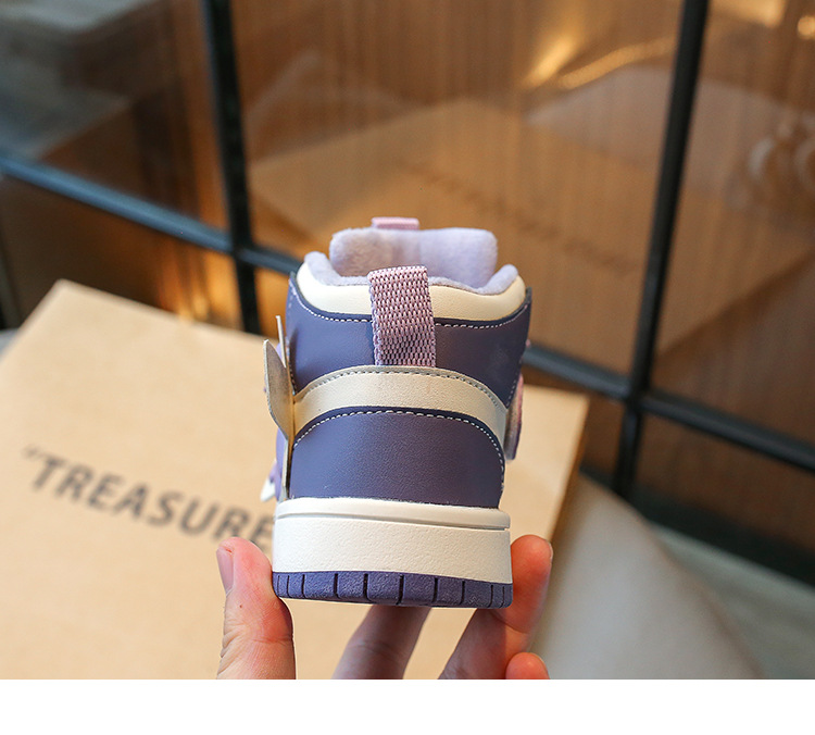 Mädchen Winter Sneaker High-top Mit Warmem Innenfutter_voghion.com