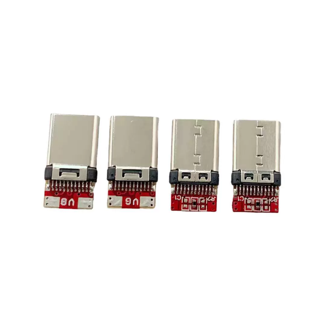 In-stock type-C male plug single charging 24P two-core 56K resistor USB plug TYPE-C plug portable