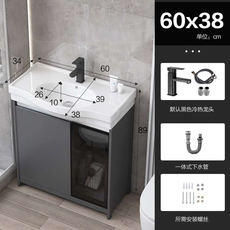 Puerta de vidrio tipo piso espacio gabinete de baño de aluminio balcón gabinete lavabo vertical pequeño tipo lavabo piscina