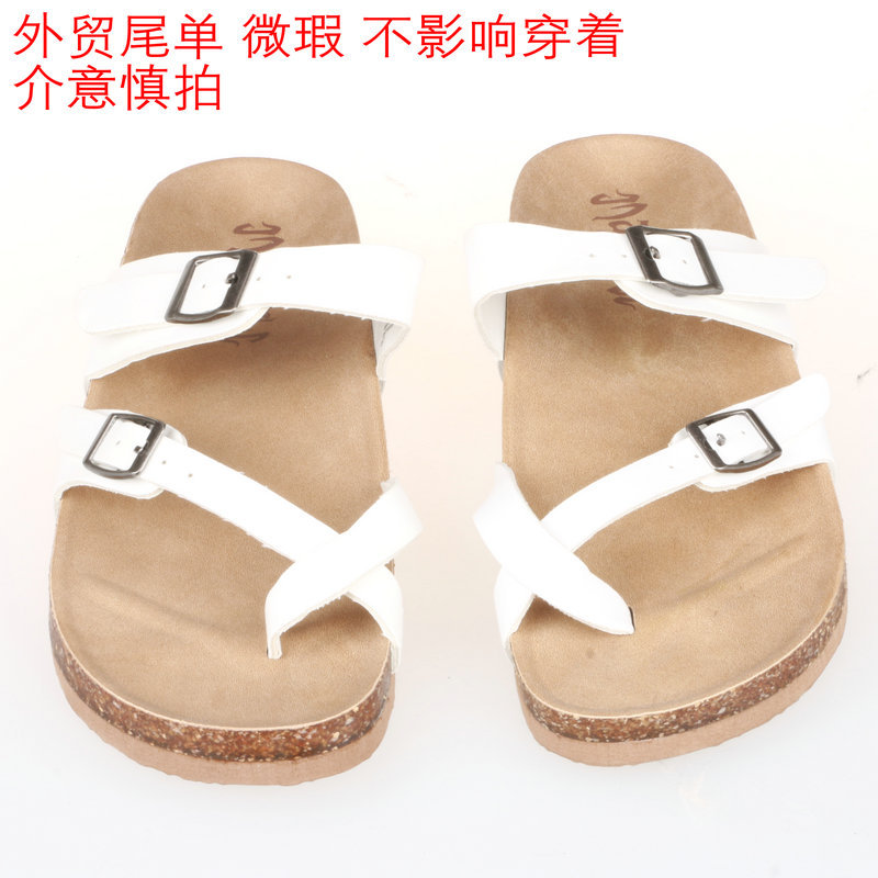 Moda plana corcho zapatillas padre-hijo mismo estilo 2020 verano nueva temporada dedo del pie chanclas zapatos de playa al aire libre casa