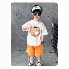 【有加绒】阿呆抽纸儿童t恤随身带纸鼻涕蜡笔小新纸长袖卫衣衣服