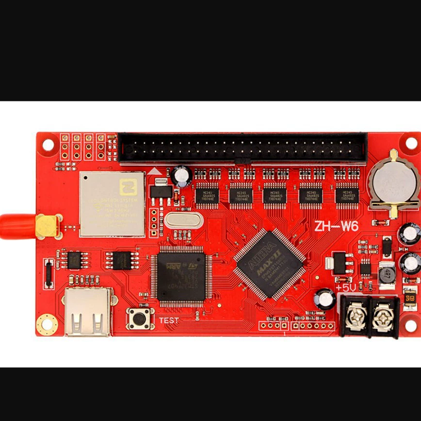 AVIC ZH-W6 Светодиодный рекламный экран Контрольная карта U Диск + WIFI Одноцветный