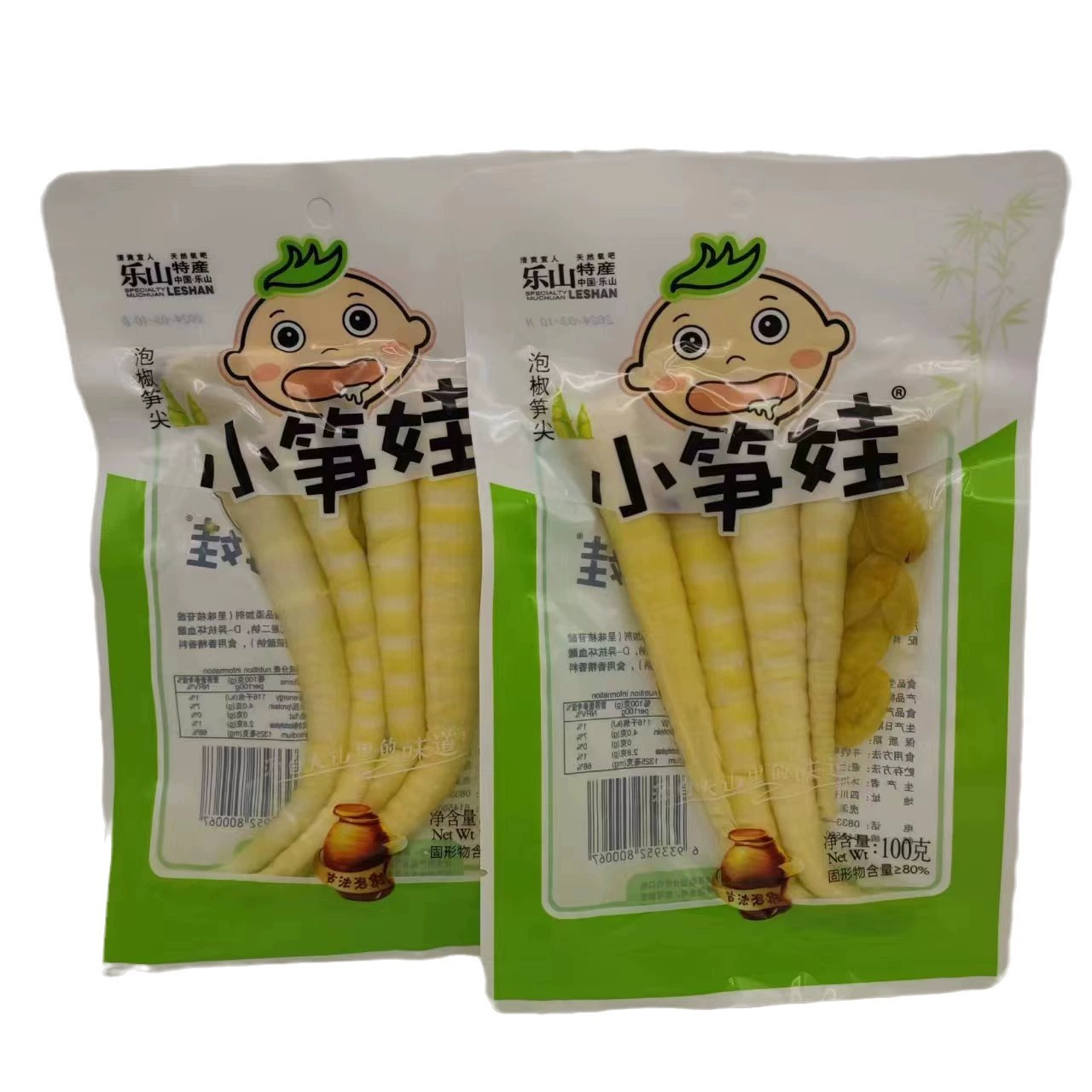 Маленькие побеги бамбука маринованные перцы и побеги бамбука 100 г вакуумные пакеты в сычуаньском стиле