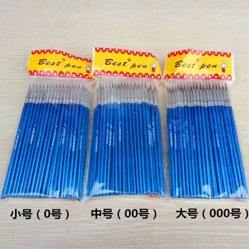 Wholesale Art Liner Pens for Children, Graffiti Brushes, Nail Art Outlining Pens, Wooden Handle Nylon Gouache Oil Painting Pens, Ultra-Fine