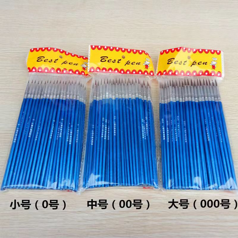 Wholesale Art Liner Pens for Children, Graffiti Brushes, Nail Art Outlining Pens, Wooden Handle Nylon Gouache Oil Painting Pens, Ultra-Fine