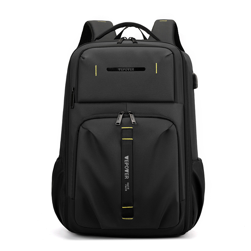 WEPOWER nuevo estilo de moda para hombres mochila de negocios, bolso de cable USB para laptop, mochila ligera