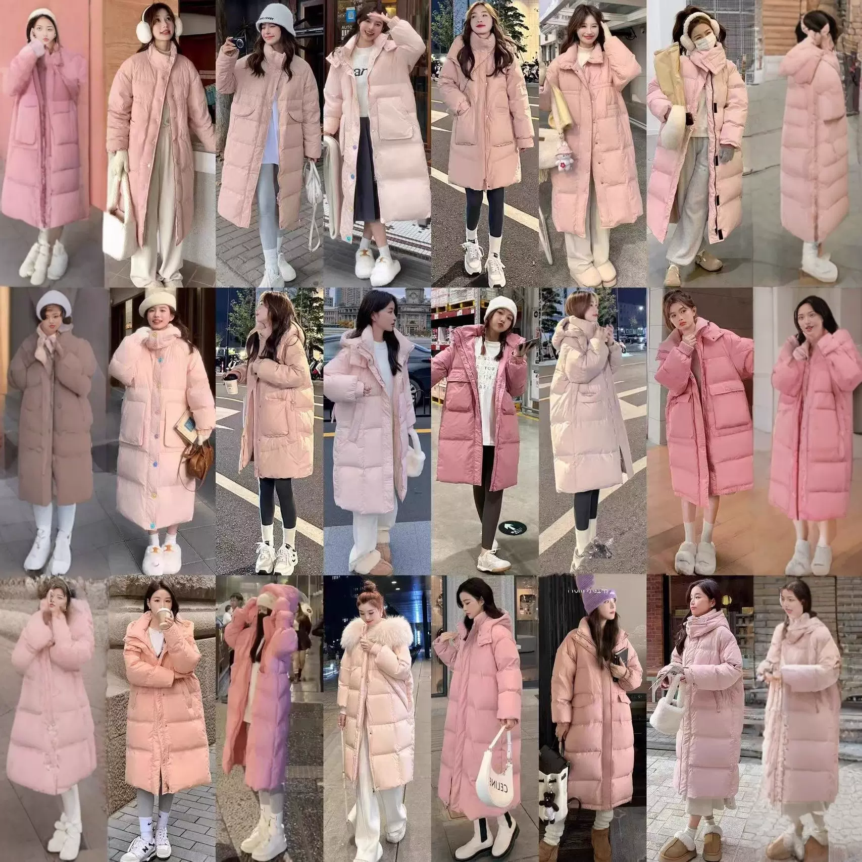 韩系牛角扣羽绒棉衣女中长款2025冬季新款温柔风奶fufu羽绒服批发