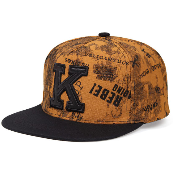 2023 Amazon AliExpress hot K letter baseball cap hip hop snapback hat factory in stock direct sales