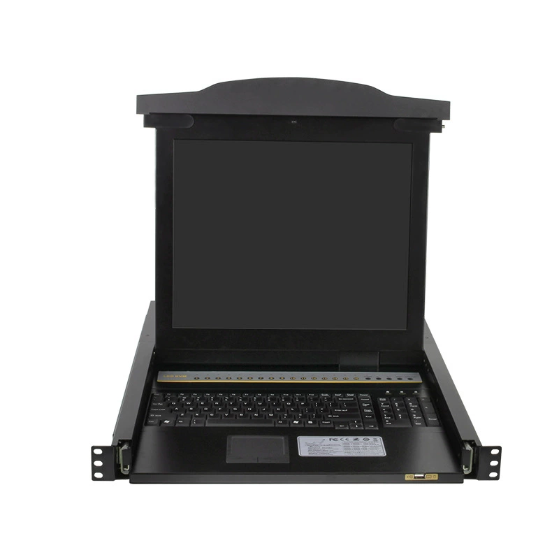 Планшетная рамка 8-портов KVM Zhongbu Cat5 сетевой -тип LCD экран -всё в одном IP удалённое управление