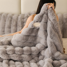 撸猫手感加厚保暖波斯绒毯子双面高品质轻奢沙发盖毯盖被秋冬毯子