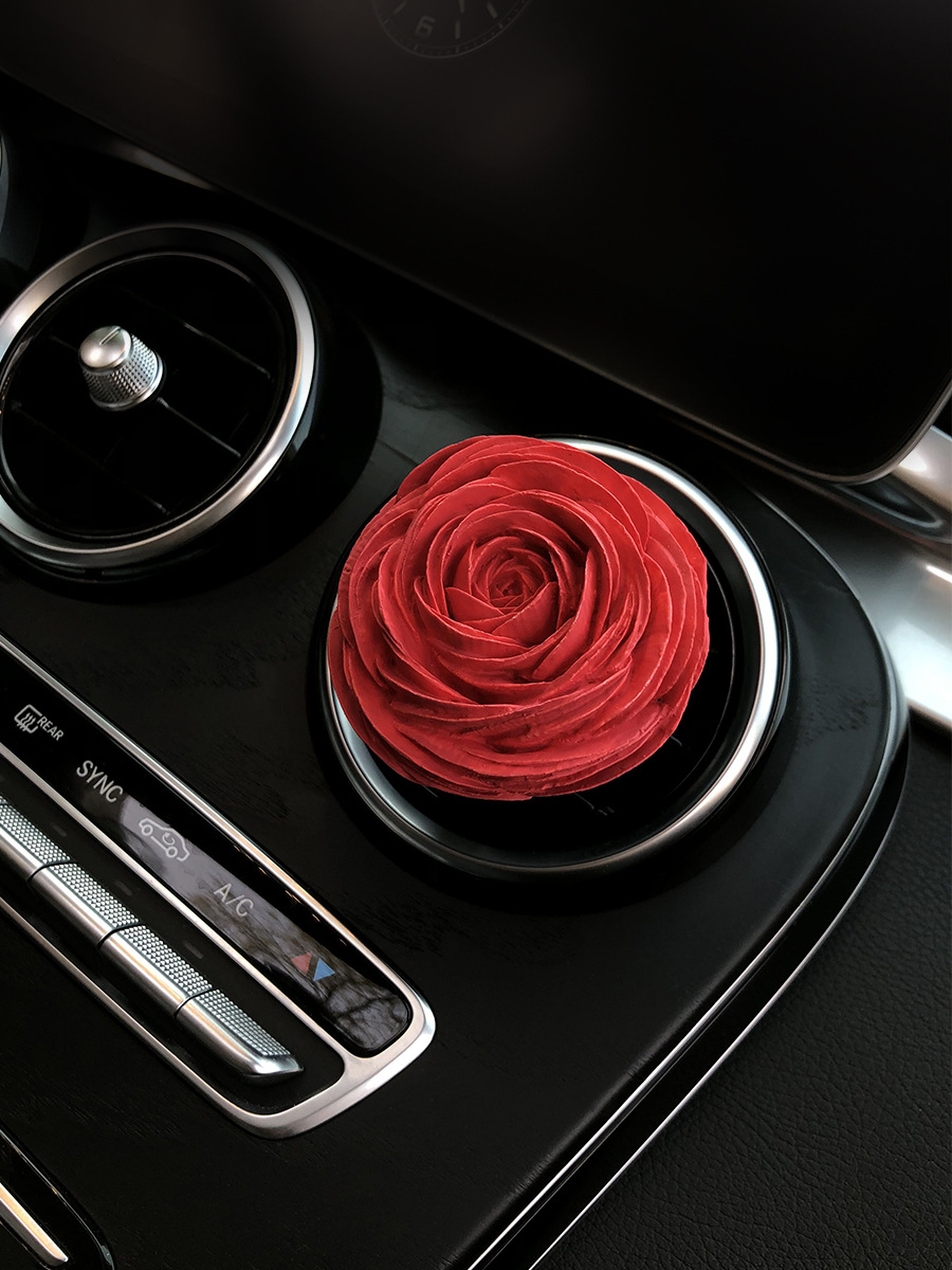 Car aromatherapy perfume wholesale Buttercup peony car air conditioning outlet decoration car expansion stone ornaments women
