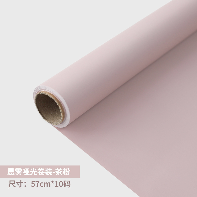 Mañana niebla papel mate Qixi engrosada flor papel de embalaje ramo papel de embalaje papel esmerilado rollo de papel coreano paquete de papel al por mayor