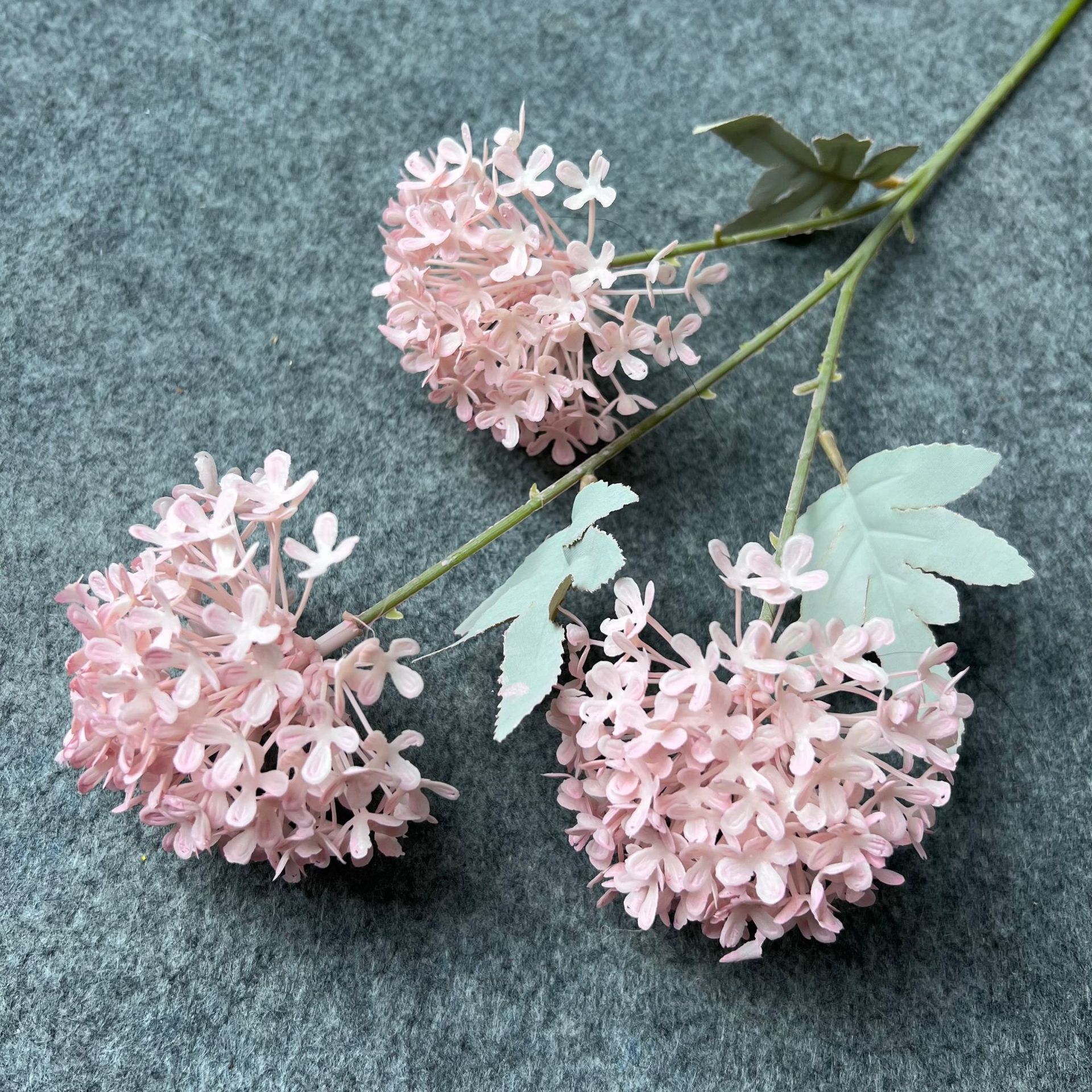 Wooden hydrangea pink