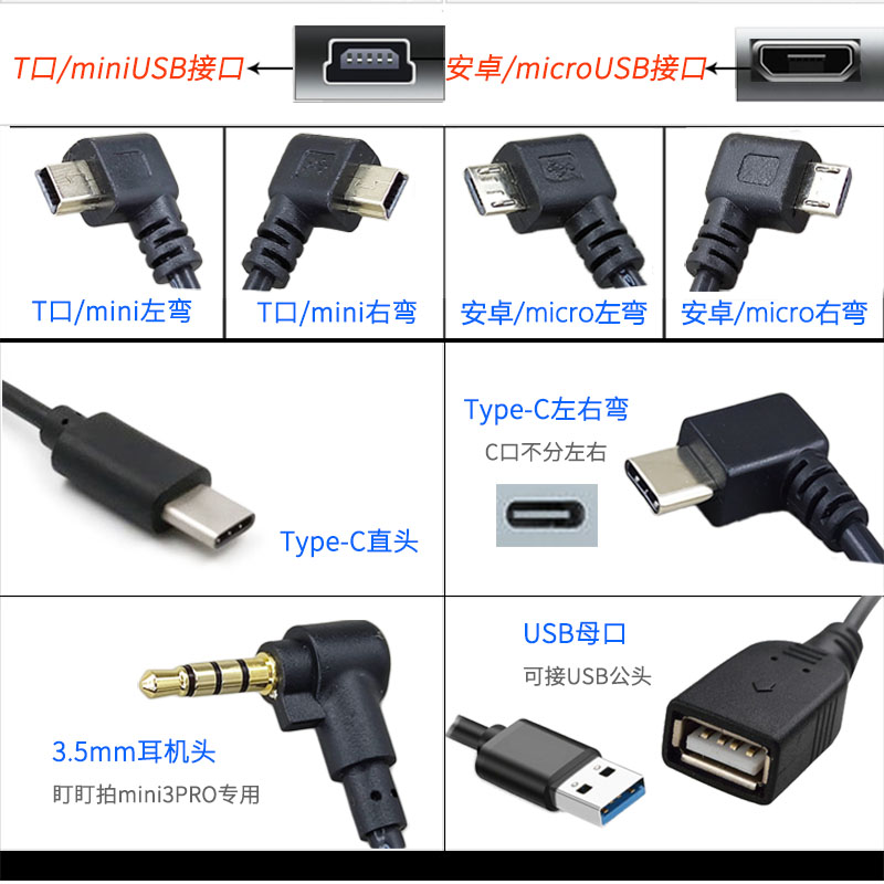 行车记录仪降压线12转5V保险丝盒acc取电暗线安装电源线熄火断电