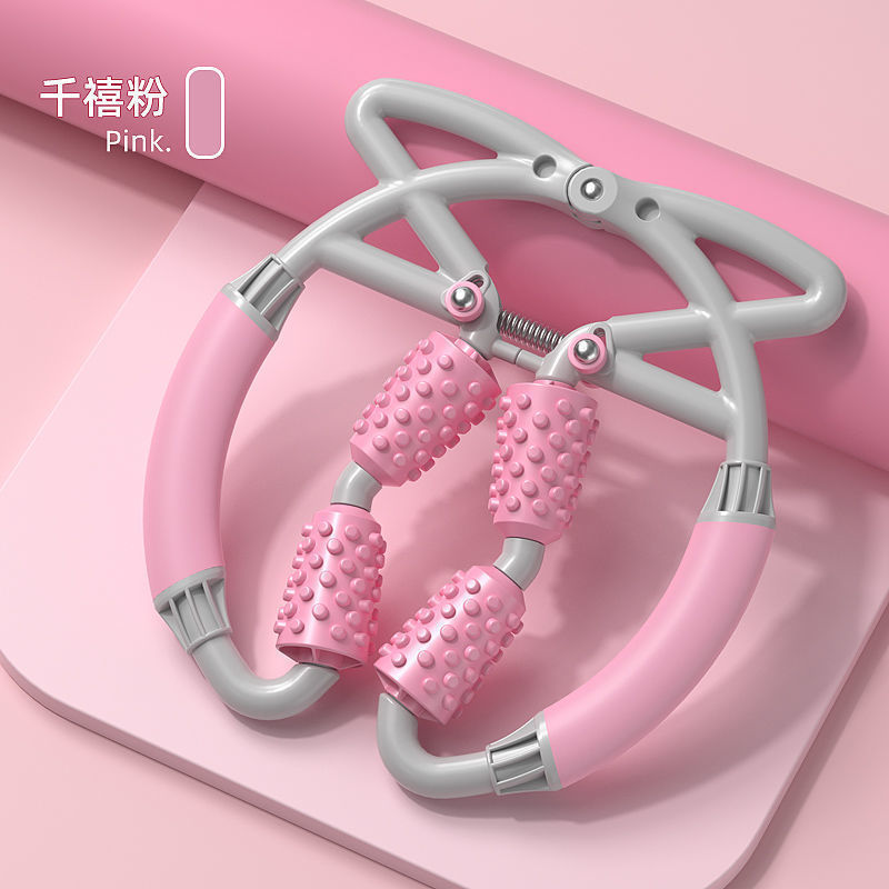 四輪泡ローラー足軸マッサージ舒筋ローラー足クリップ漫画脚美脚器ヨガフィットネス補助器材卸売り|undefined