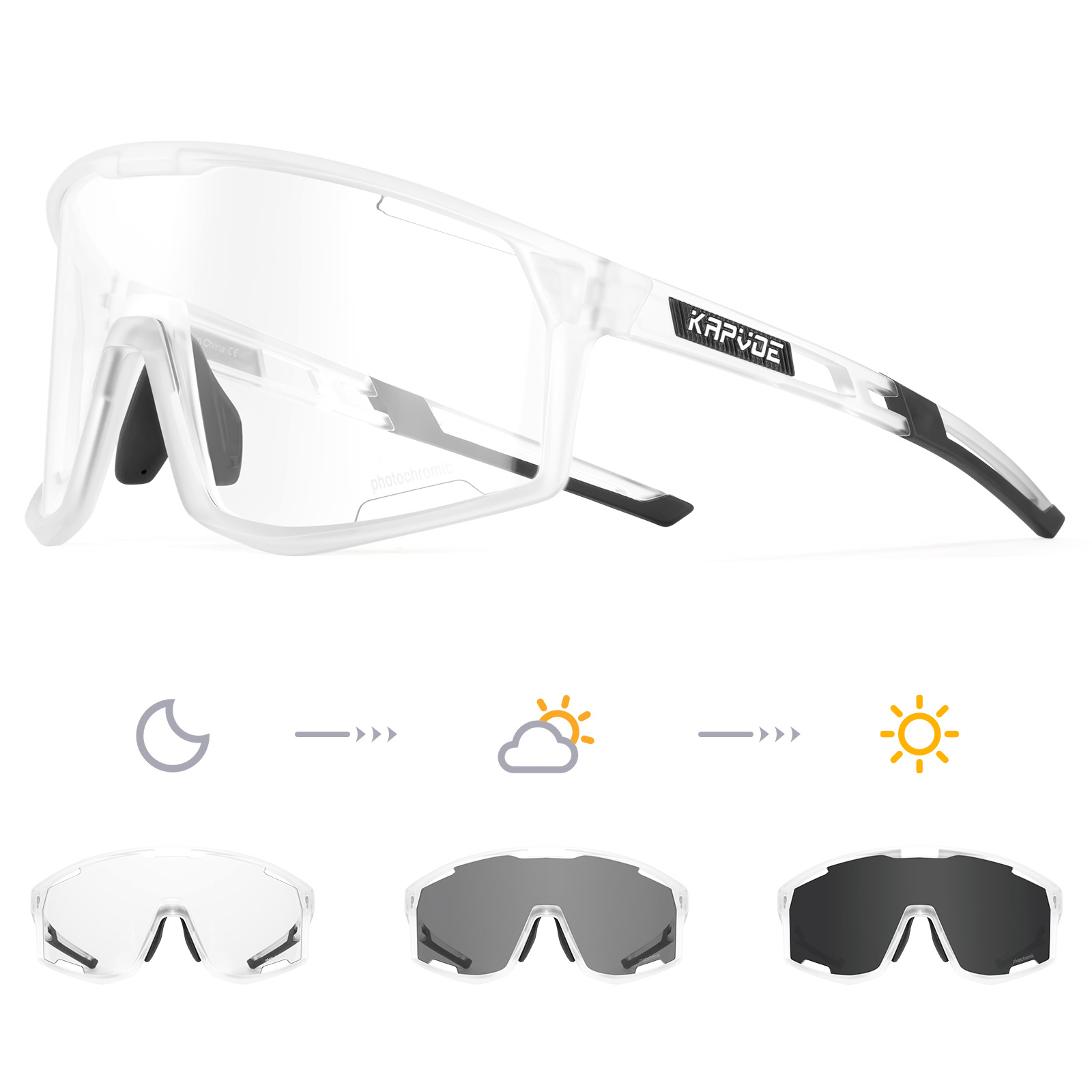 Gafas de Ciclismo Deportivas, TR90, A Prueba de Viento, Fotocromático, para Bicicleta de Montaña image 13