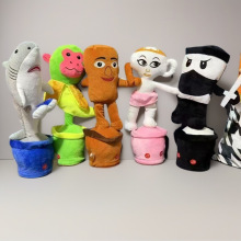 跨境会跳舞的山海经tungtungsahur 学说话唱歌学舌电动公仔玩具