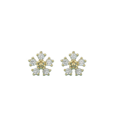 Daisy earrings for round faces, simple design, flower earrings, ins Internet celebrity new products,  new trend