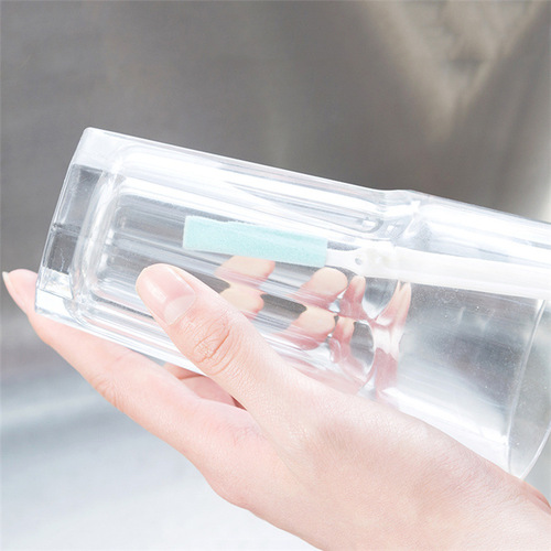 Japanese-style household kitchen thermos cup lid gap cleaning brush groove decontamination washing three-piece nipple cup brush set