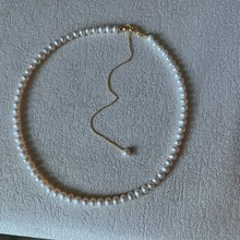 5-6MM天然淡水珍珠BABY珠锁骨链项链 颈链