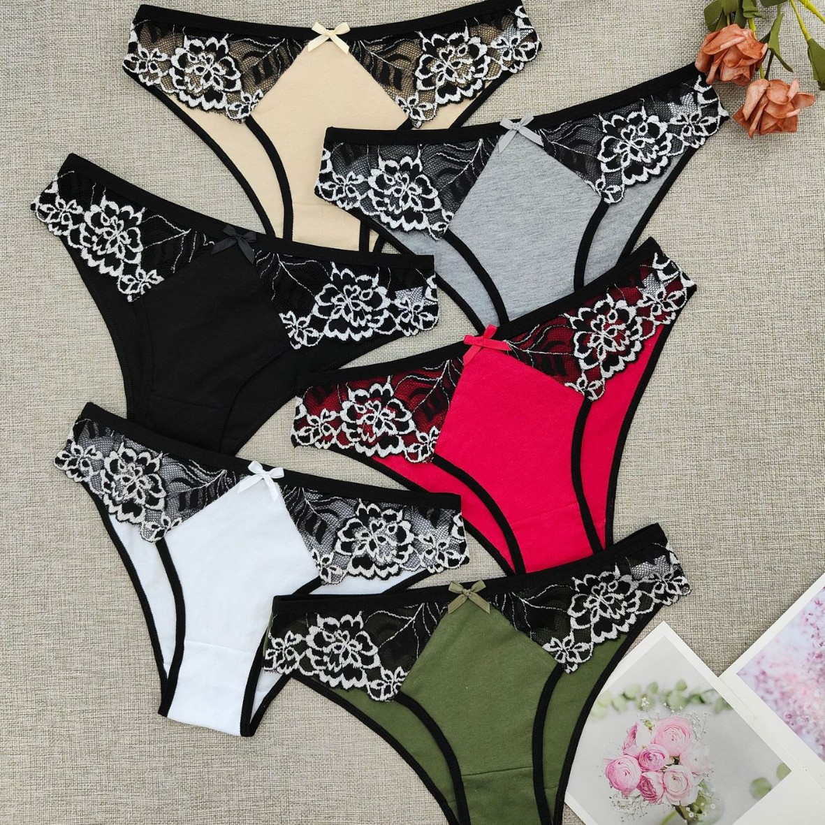 Lace T-Back Thongs G-String Aliexpress Women's Thong Lace Sexy Underwear Wholesale