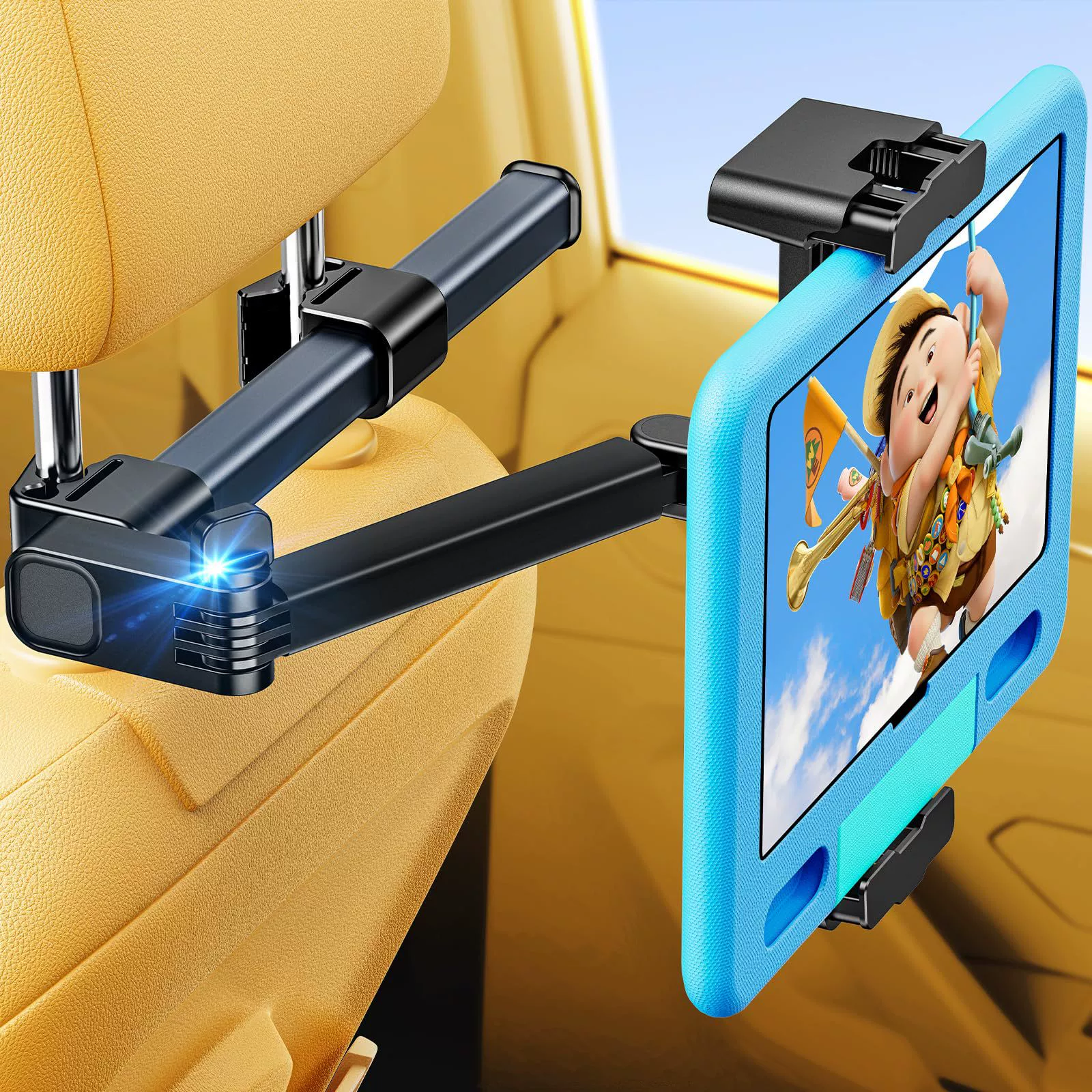 Телескопический Автомобильный кронштейн для планшетного компьютера Автомобильный подголовник задний Универсальный вращающийся Кронштейн удлинитель кронштейн задней подушки автомобиля