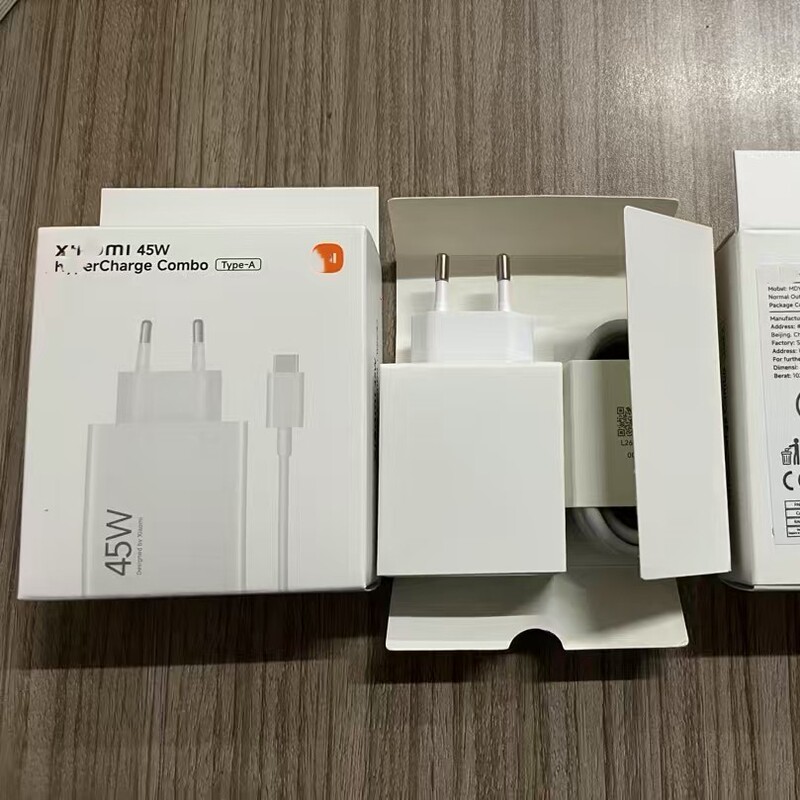 Cross-Border Direct Supply Suitable for Xiaomi Mi45W Charger USB Charger European Standard Fast Charging 90W67W33W120W