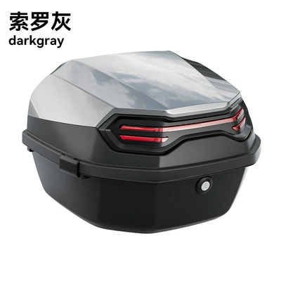 Motorcycle Safety Supplies – Electric Vehicle Tail Box, Scooter - explorer-solo-grey-send-installation-accessories-single-tail-box