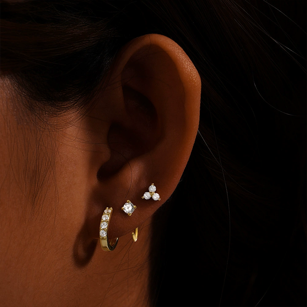 Earrings, universal set, European style, Amazon