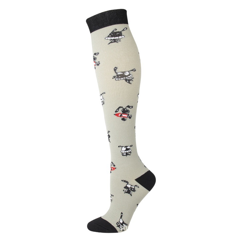 Factory spot sports compression socks multi-color men and women outdoor running stockings European and American cross-border socks calf socks
