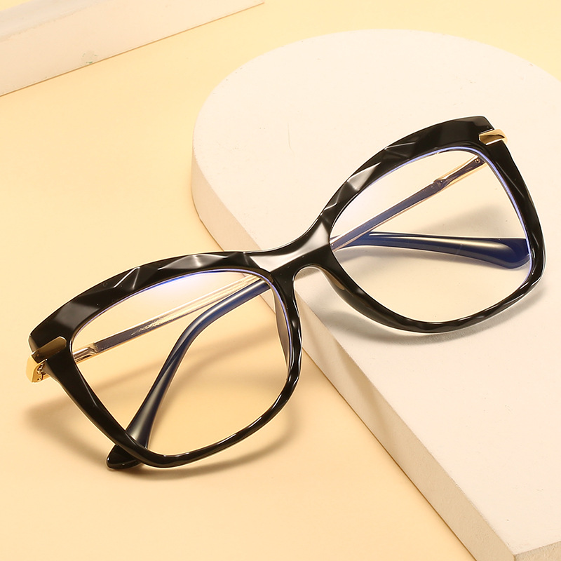 Damen Blaulichtfilter Brille Mit Diamantschliff Kanten Tr90_voghion.com