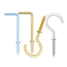 镀镍/铜杯钩金色自攻螺丝橱柜挂钩玄关木板饰品相框吊钩灯笼挂钩