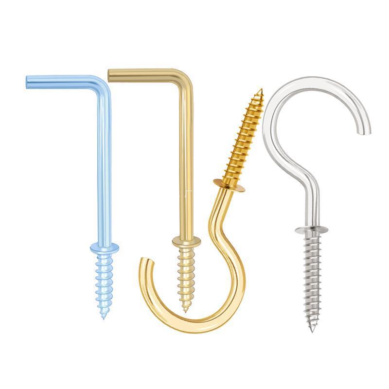 镀镍/铜杯钩金色自攻螺丝橱柜挂钩玄关木板饰品相框吊钩灯笼挂钩