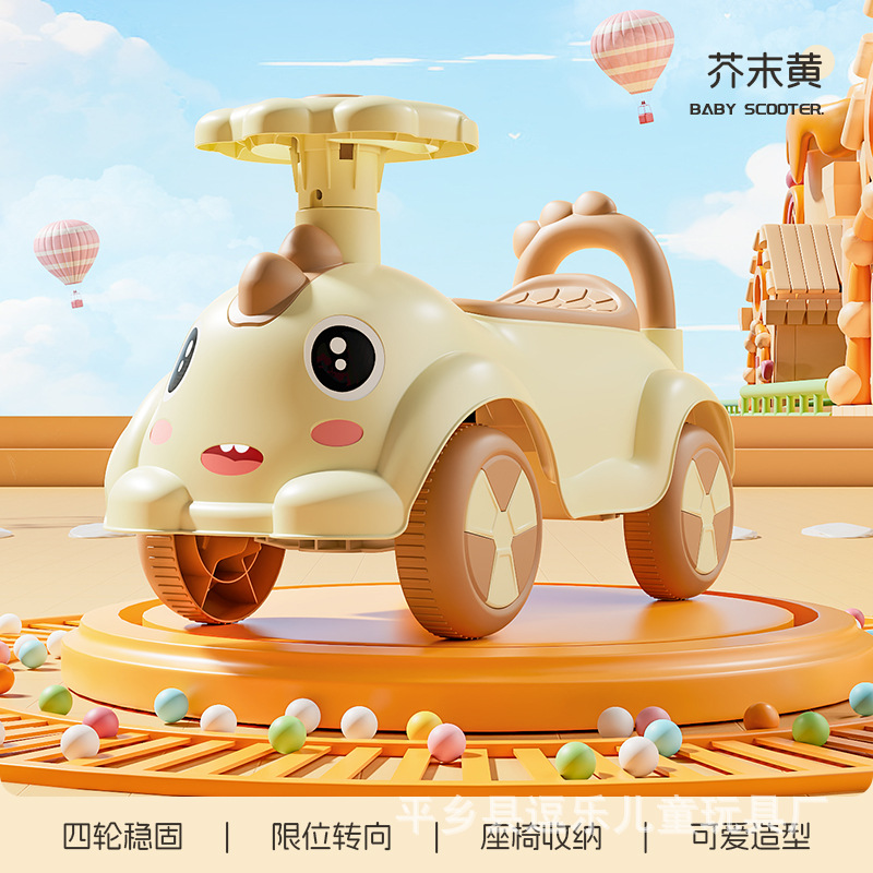 Nuevo coche de equilibrio para niños de 1 - 3 años de patineta de cuatro ruedas de juguetes para niños y niñas