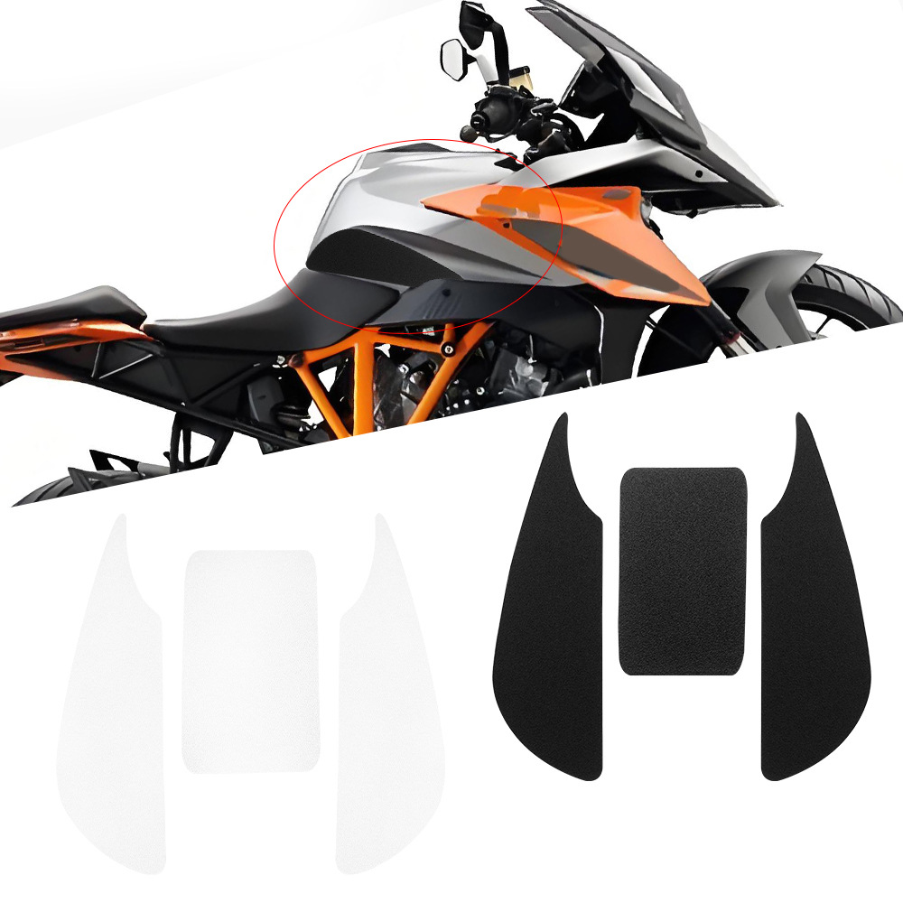Aplicable para KTM 1290GT 2017 - 2022 motocicleta modificada pegatinas de tanque de combustible pegatinas de esmerilado pegatinas de hueso de pez antideslizantes y resistentes al desgaste