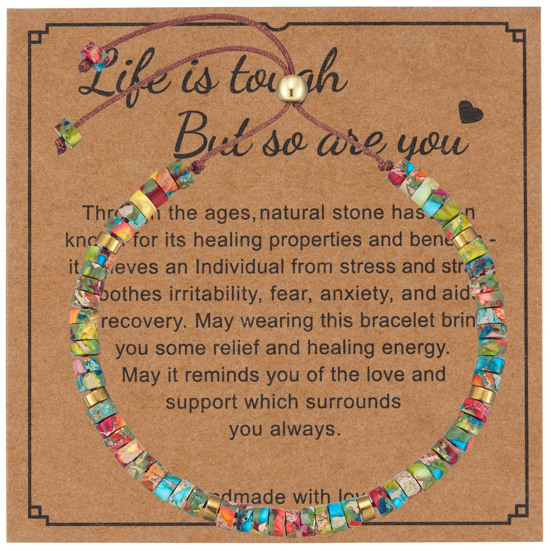 Colorful cards, bracelet