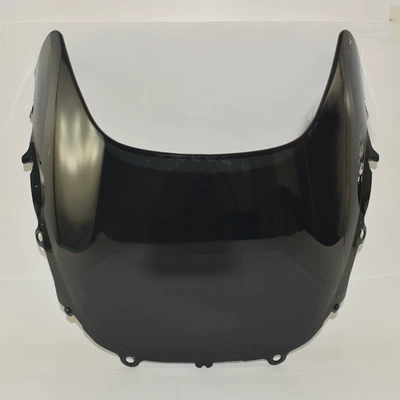 Suitable for Yamaha XSR900 GP 24-25 modified motorcycle front windshield windshield windshield mirror (Motorcycle front windshield) - smoky-black
